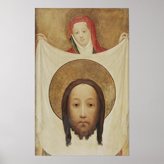Poster Santo Veronica com o Sudarium, c.1420 (Frente)