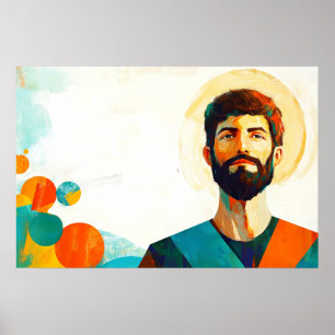 Poster Santo Vicente: Testemunha Radiante da Fé