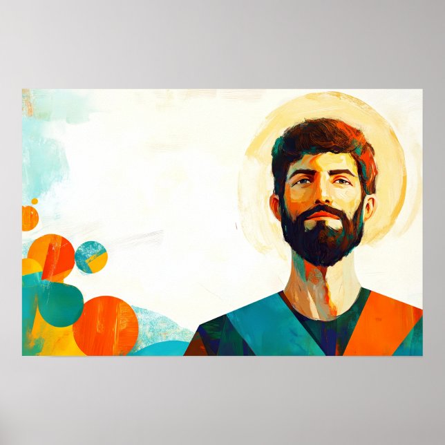 Poster Santo Vicente: Testemunha Radiante da Fé (Frente)