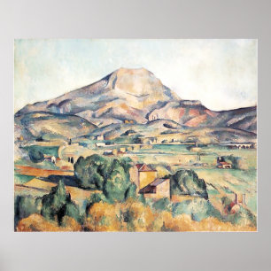 Poster Santo-Victoire Barnes Mountain Paul Cezanne