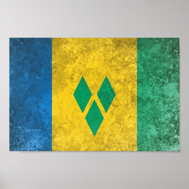 Póster Santo Vincent e Granadinas (Frente)