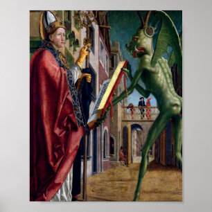 Poster Santo Wolfgang E O Diabo De Michael Pacher