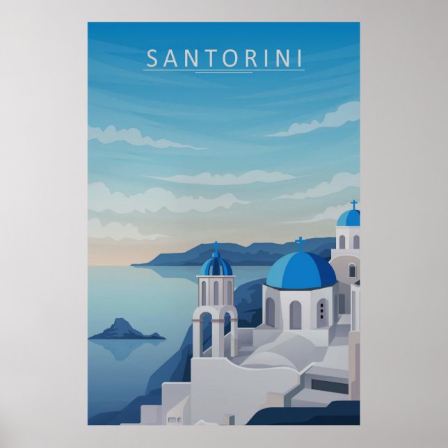 Poster Santorini (Frente)