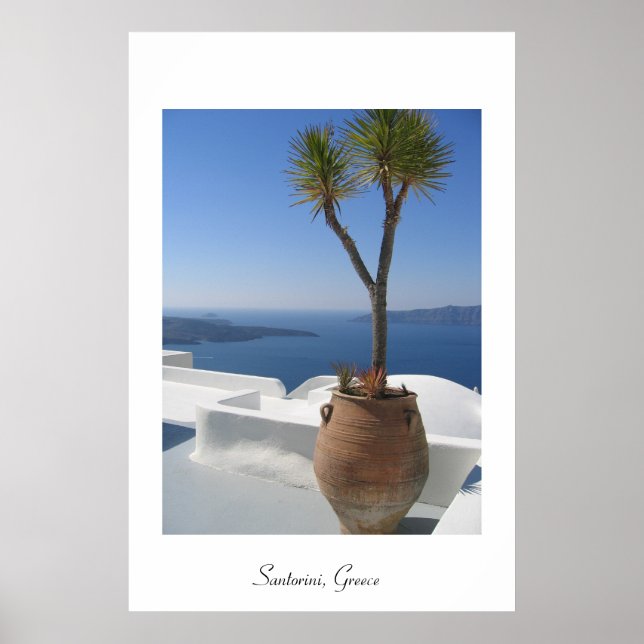 Póster Santorini, Grécia (Frente)
