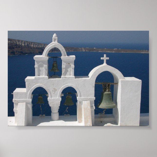 Poster Santorini - sinos (Frente)