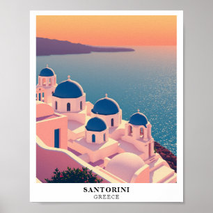 Poster Santorini, Viagem de Grécia