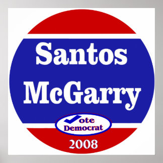Póster Santos McGarry em 2008