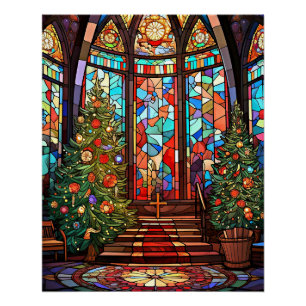Póster Santuário da Igreja no Natal