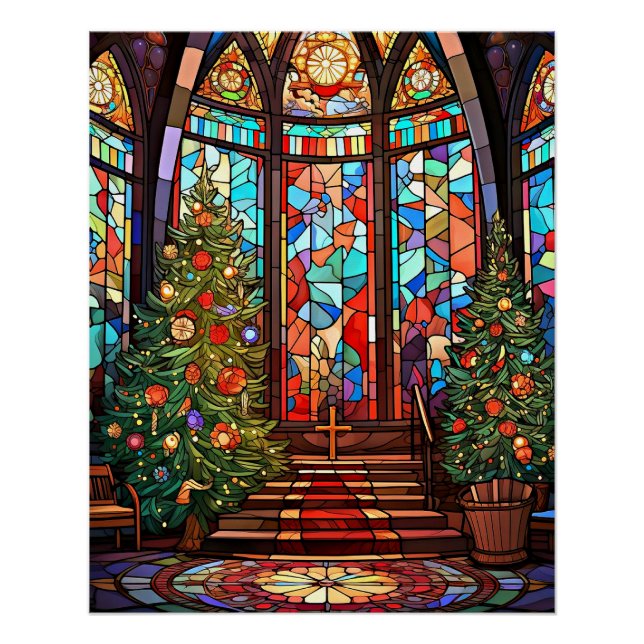 Póster Santuário da Igreja no Natal (Frente)