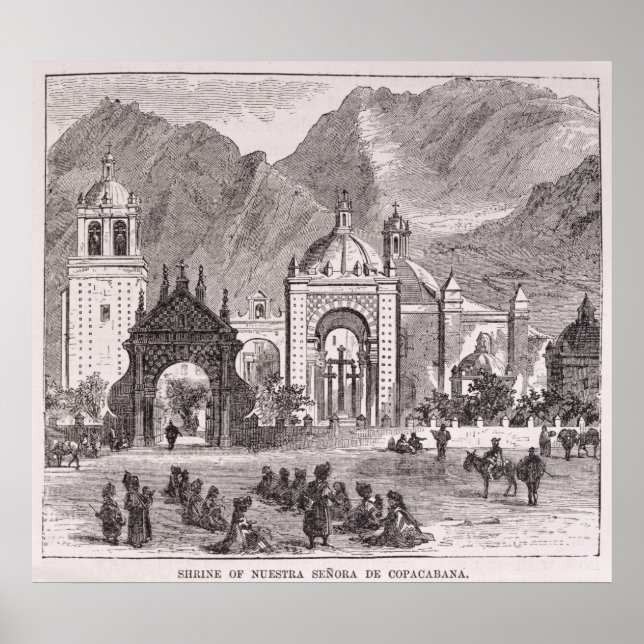 Póster Santuário da Nuestra Senora de Copacabana (Frente)