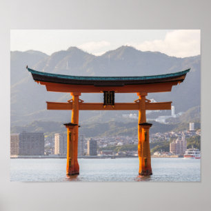 Póster Santuário de Itsukushima, Japão