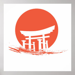 Póster Santuário de Sun do japonês