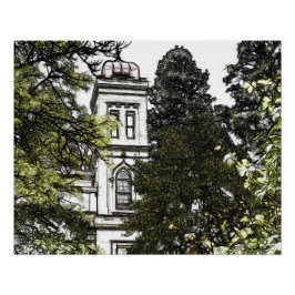 Póster Santuário entre as árvores