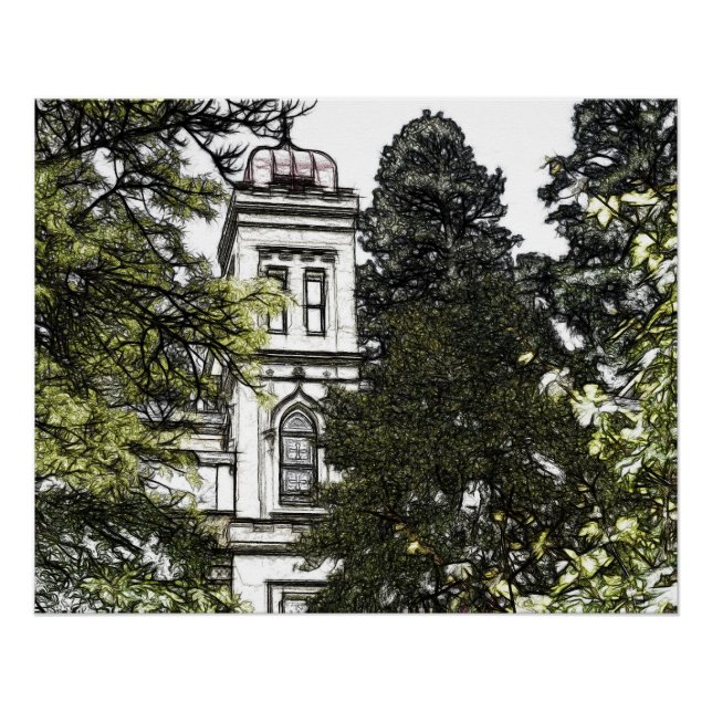 Póster Santuário entre as árvores (Frente)