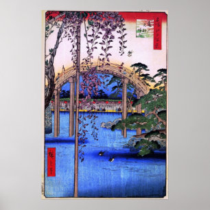 Póster Santuário interno de Kameido Tenjin (亀戸天神