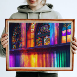 Poster Santuário | Rainbow Church Interior