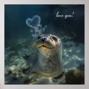 Poster Santuário Subaquático Selado Com Um Beijo Personal