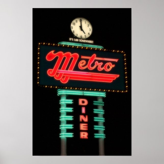 Poster São 5:00 Algures... Foto de Derrick W. Black (Frente)