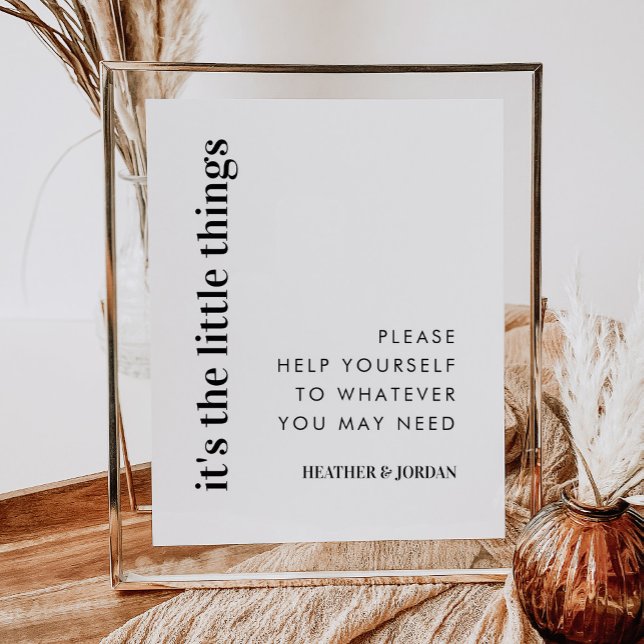 Poster São as pequenas coisas que casam a cesta de banho (Criador carregado)