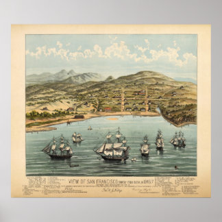 Poster São Francisco, 1847 (Bosqui) BigMapBlog.com