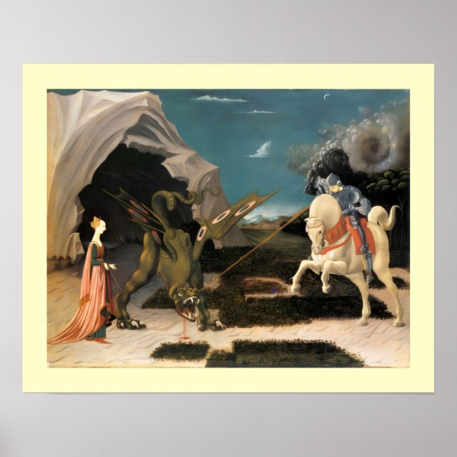 PÓSTER SÃO JORGE, DRAGÃO E PRINCESA (Frente)