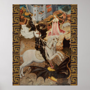 Poster São Jorge e o Dragão por Bernat Martorell