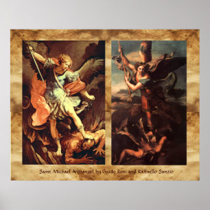 Póster SÃO MIGUEL ARCANJO DERROTANDO Satanás