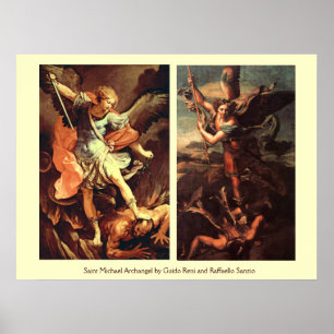 Poster SÃO MIGUEL ARCANJO DERROTANDO Satanás