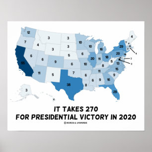 Poster São Necessários 270 Para A Vitória Presidencial