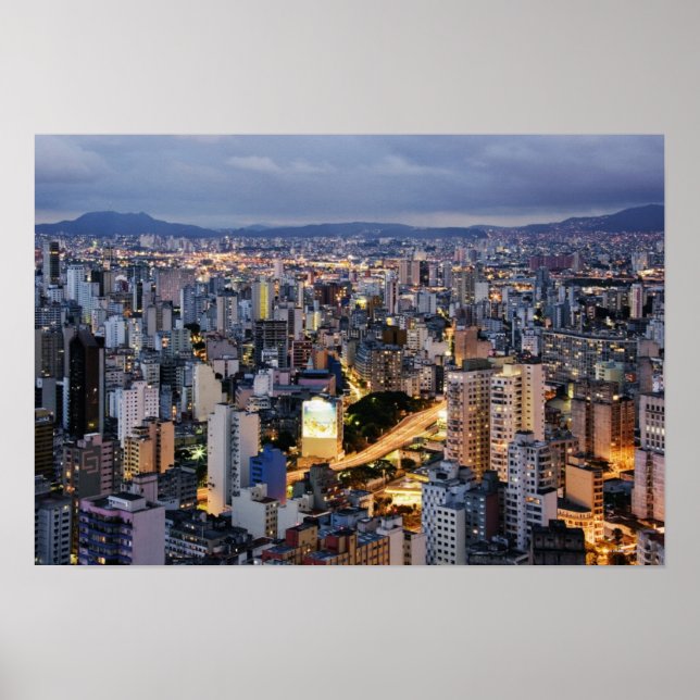 Póster São Paulo Cityscape 2 (Frente)