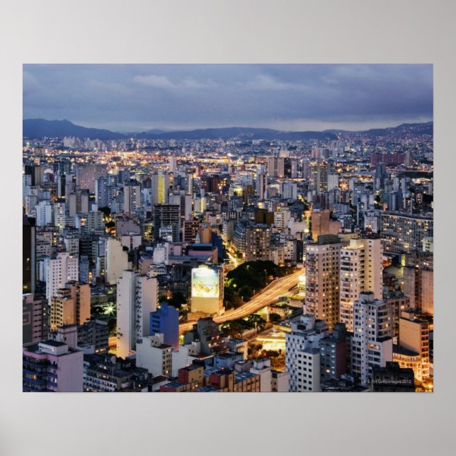 Póster São Paulo Cityscape 2 (Frente)