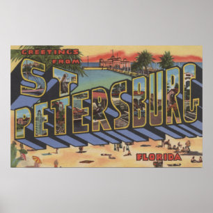 Póster São Petersburgo, Flórida - Cenas de Letras Grandes