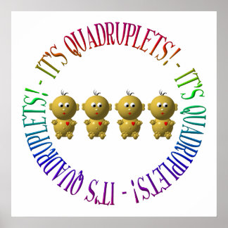 Póster São quadrupletas!