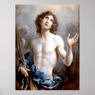 Poster São Sebastião 1640 Carlo Dolci Cartaz de Arte Fina