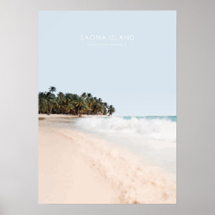 Poster Saona Island, República Dominicana Viagem Trabalh