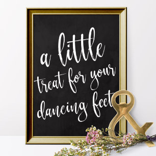 Póster Sapatos de Dança Placa de Giz 8x10