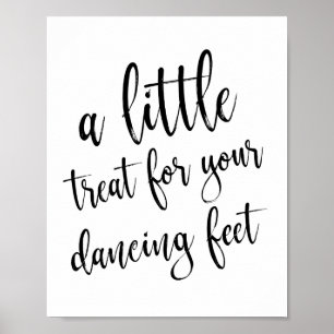 Póster Sapatos de Dança Sapatos Preto e Branco 8x10 Placa