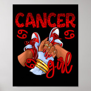 Poster Sapatos de Mulher no Aniversário de Câncer Signo d