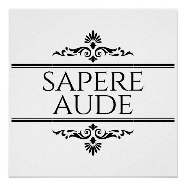 Póster Sapere Aude (Frente)
