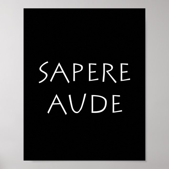 Poster Sapere aude (Frente)
