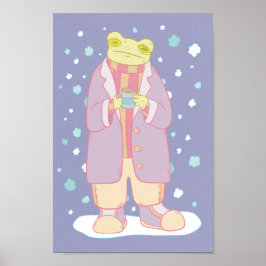 Poster Sapo Aconchegante de Inverno