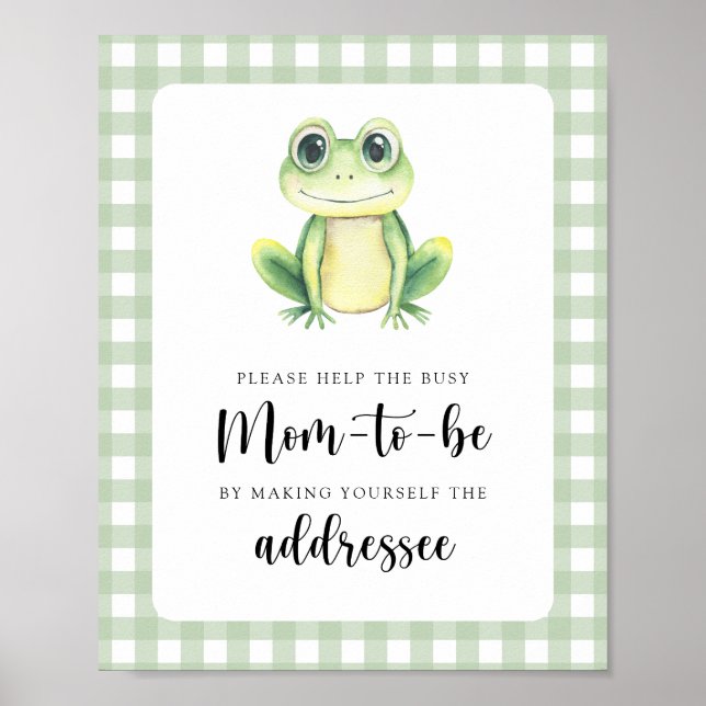 Poster Sapo - Ajude a Mãe Atarefada que Está Esperando (Frente)