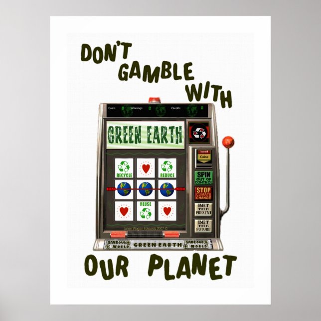 Poster Sapo ambiental do Dia da Terra (Frente)