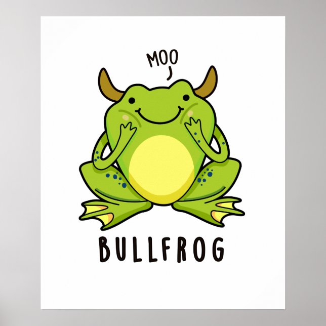 Poster Sapo Bull Funny Animal Sapo Pun (Frente)