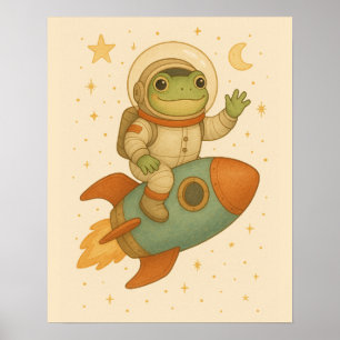 Poster Sapo de astronauta
