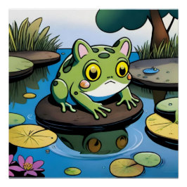 Póster Sapo de gatos