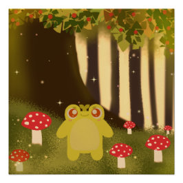 Póster Sapo De Natureza Mágica