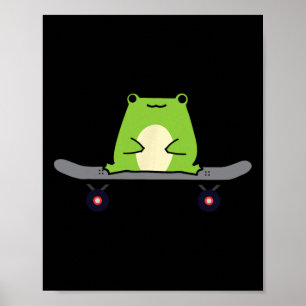 Poster Sapo de skate girino anfíbio skate Skateb