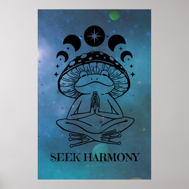 Poster Sapo de Yoga Harmony (Frente)