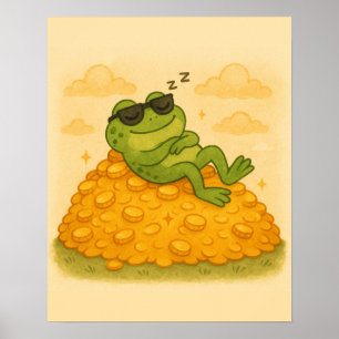 Poster Sapo dormindo no Dourado Hill